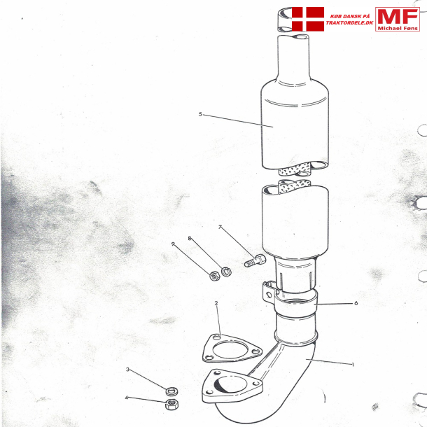 MF165 MKI udstdning+enkeltdele