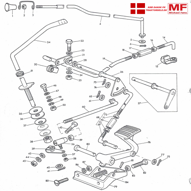MF165+175 hndgas+fodspeeder+tilbehr