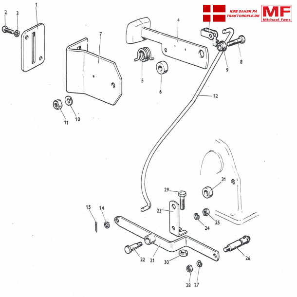 MF135, MP-skifte-system