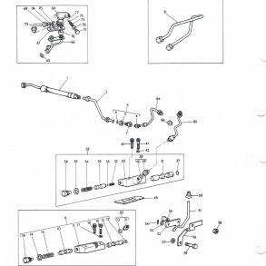 MF135, MP-skifteventil+rr+stnger