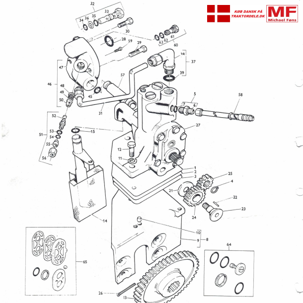 MF135, gl. type Cessna-MP/AUX-pumpe