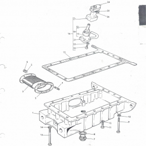 MF35/135Benzin-motor: Bundkar+sugefilter+pakninger+tilbehr