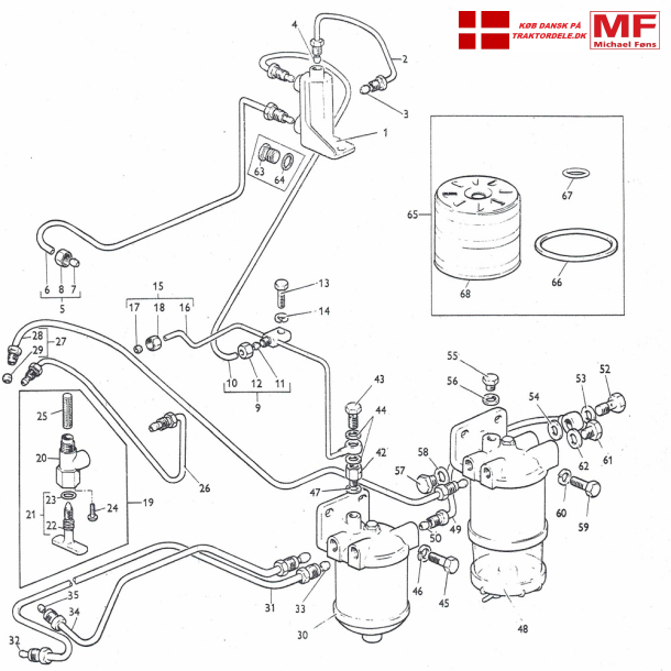 MF135, filtre+diesel-rr+tilbehr
