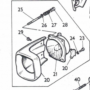 MF135/165/175/178, aluhus-forlygter+tilbehr+prer