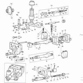 MF135-MF165-MF175-MF178; liftpumpe tidlig type/MKII. +enkeltdele
