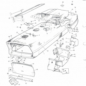 MF135, hjlm-top+beslag+batterikonsol+tilbehr