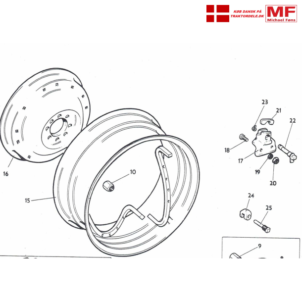 MF135, bagflge PAVT-system