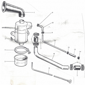 Luftfilter+indsugningsrr+tilbehr, Ferguson og  MF35B