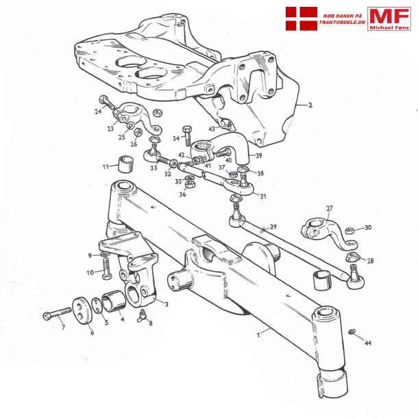 MF65Industrifortj; styrekugler, arme og bsninger samt enkeltdele