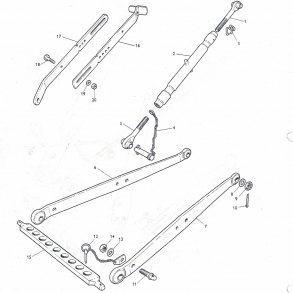 MF65; Heavy-Duty liftarme, topstang og enkeltdele