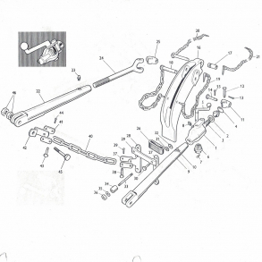MF65; Normal-Duty lftespindler, slingrekder, topstangsgaffel samt lsdele.