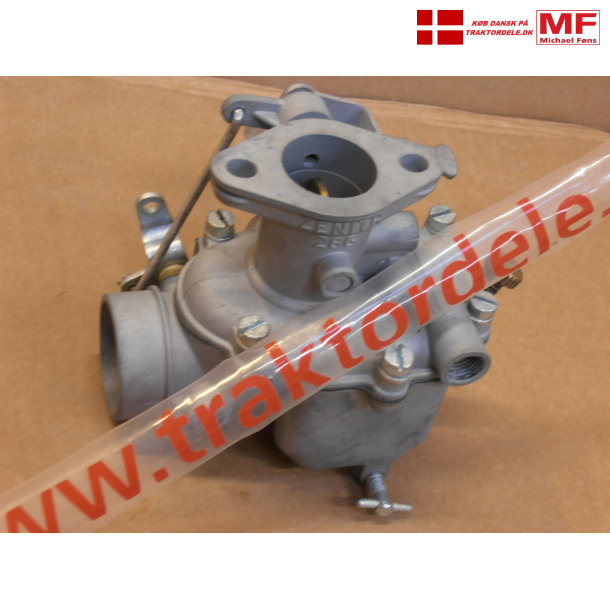 Ombytnings-karburator, renoveret Zenith 28G, lav type(115mm) Ferguson35/MF35. Returkasse tilsendes.