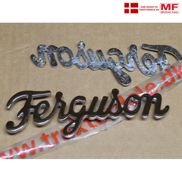 SPECIAL-DELE: Sideemblem-st, forkromet massiv messing. Til Ferguson31 klerhjlm