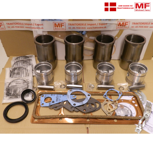 Motor-renoverings-st, MF35 med lseblik, alle pakninger og anvisning. 87mm Standard Benzin.