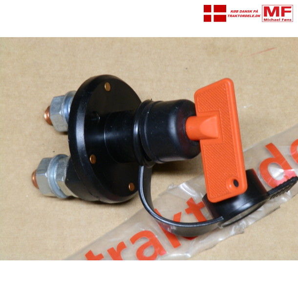 Hovedafbryder med rd ngle, til batterikabler. En vldig god id at montere...