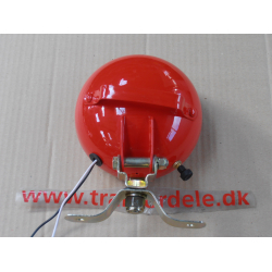 Arbejdslygte med gitter og hndtag, Bosch-kopi i Sortmalet metalhus og med halogenpre isat.