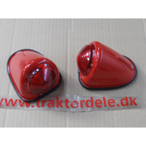 EGENPRODUKTION: Drbebaglygte-st i International-rd. St med 2 stk inkl. 12V prer med stoplys