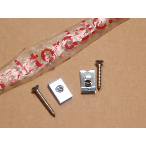 Skruest til kromring i front, MF65. 2 skruer + clips