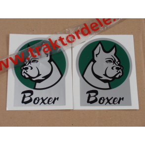 Label-st, Volvo Boxer-hunde, Hjre+Venstre. Prima kvalitet