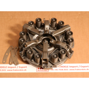 Komplet koblings-arr. med begge koblingsplader isat. Fordson Super-Dexta.