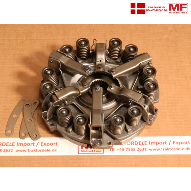 Komplet koblings-arr. med begge koblingsplader isat. Fordson Super-Dexta.