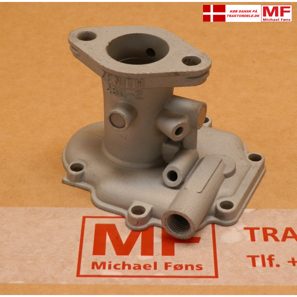 Brugt Karburator-overdel, lang hals. Zenith 28G-2. Brugt del i OK stand.