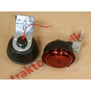 Baglygte-s�t med 6V p�rer, enkeltstyrke-lamper p� et vinkelbeslag. S�t-pris.