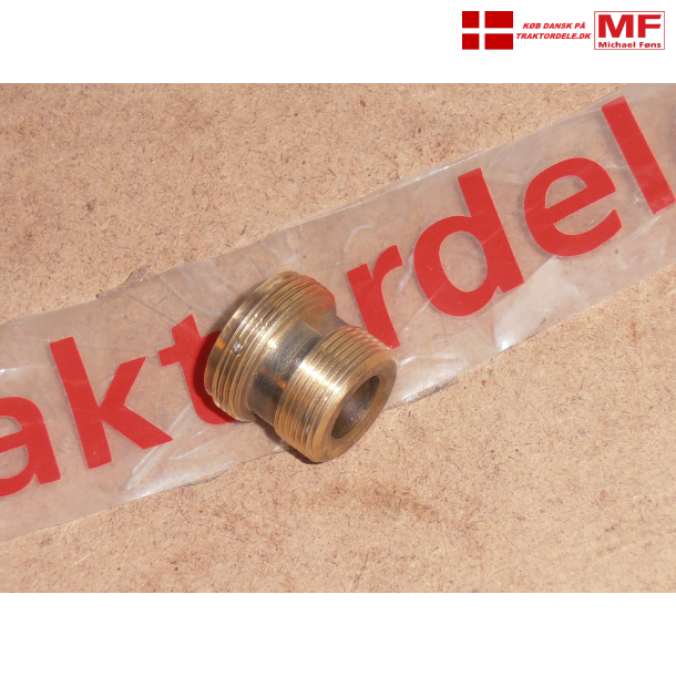 Brugt Traktormeterkabel-adaptor i messing, til MF35Benzin og MF135Benzin etc.
