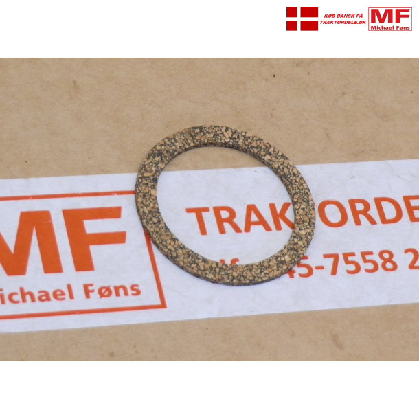 Benzinglas-ring i gummikork, til ny type hane p Ferguson og MF35 med 50mm glas.