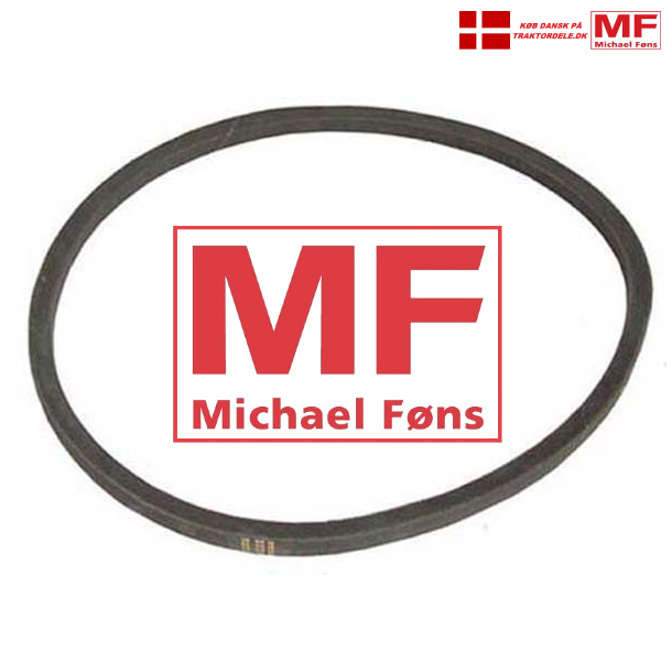 Ventilator-rem, 19mm bred. De frste rgange FE35 med 4-cyl motorer, samt alle Ferguson. 