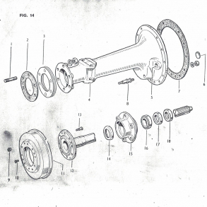 Ferguson bagaksel+lr+lejer+pakdser+pakninger