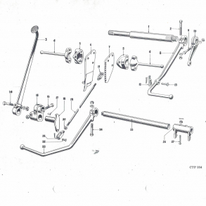 Ferguson pedaler+aksler+fodhvilere+tilbehr.