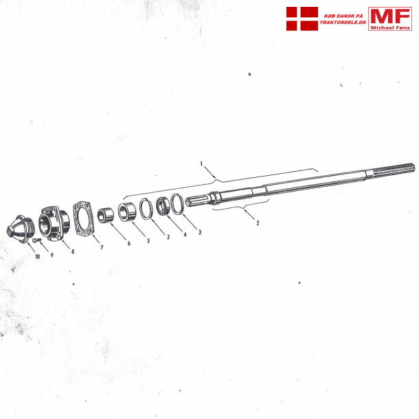 Ferguson kraftudtag+aksel+hus+pakdse+tilbehr