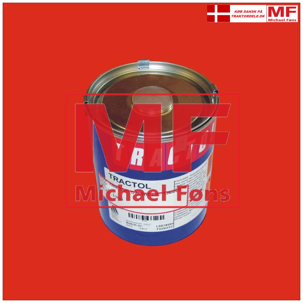 Maskinemalje, Fordson-orange, 1 Ltr luft-trrende.