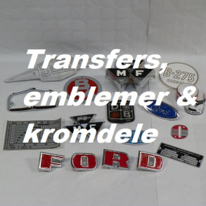 TRANSFERS, EMBLEMER & KROMDELE